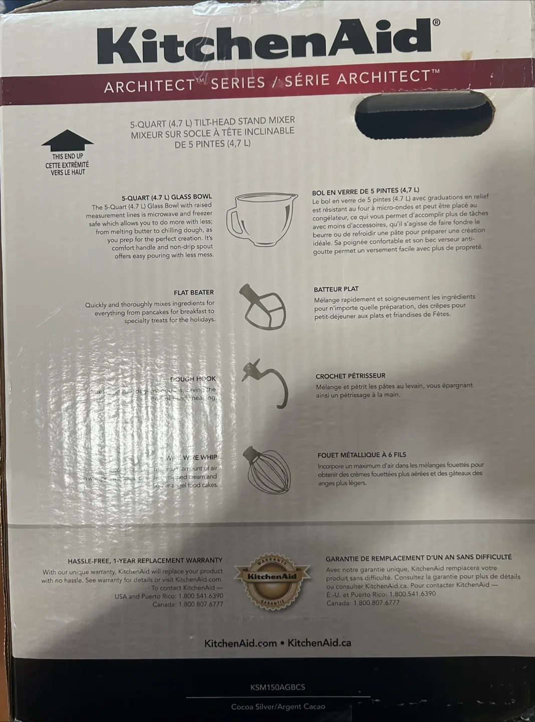 KitchenAid Architect Series 5-Quart Tilt-Head Stand Mixer thumbnail