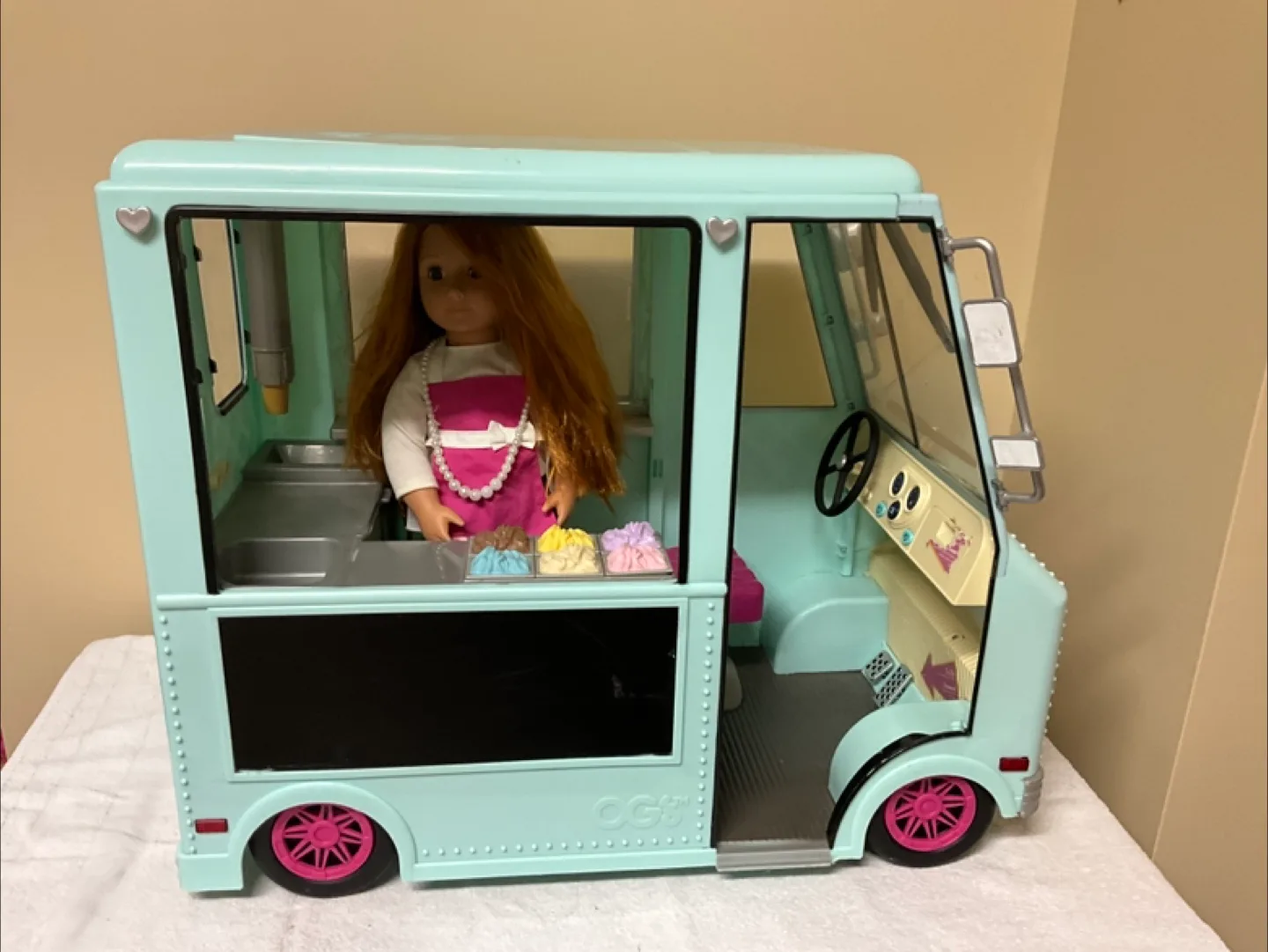 Our Generation Ice Cream Truck with Doll & Accessories thumbnail