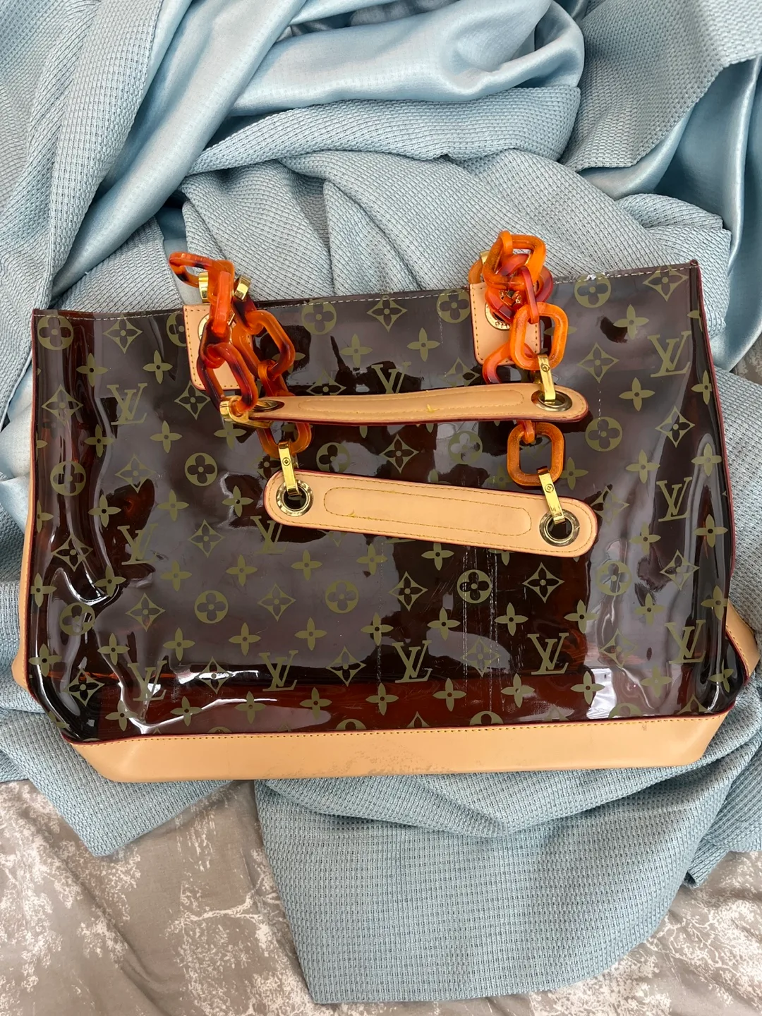Louis Vuitton Brown Monogram Vernis Tote thumbnail