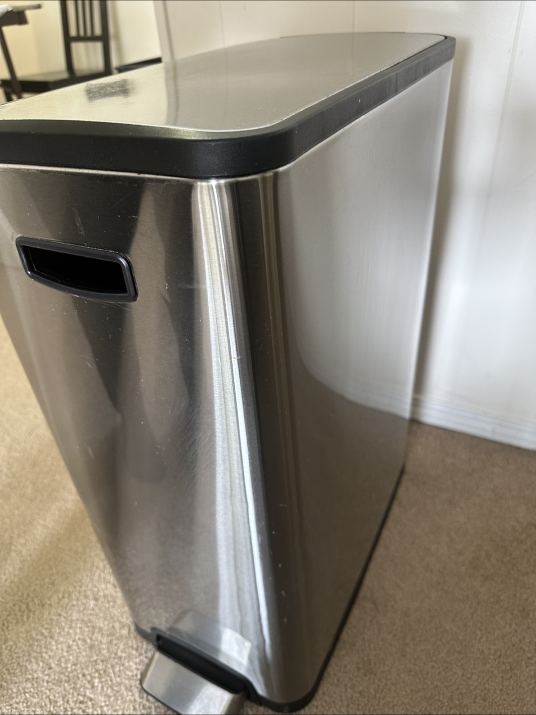 45L Stainless Steel Step Trash Can - photo 2