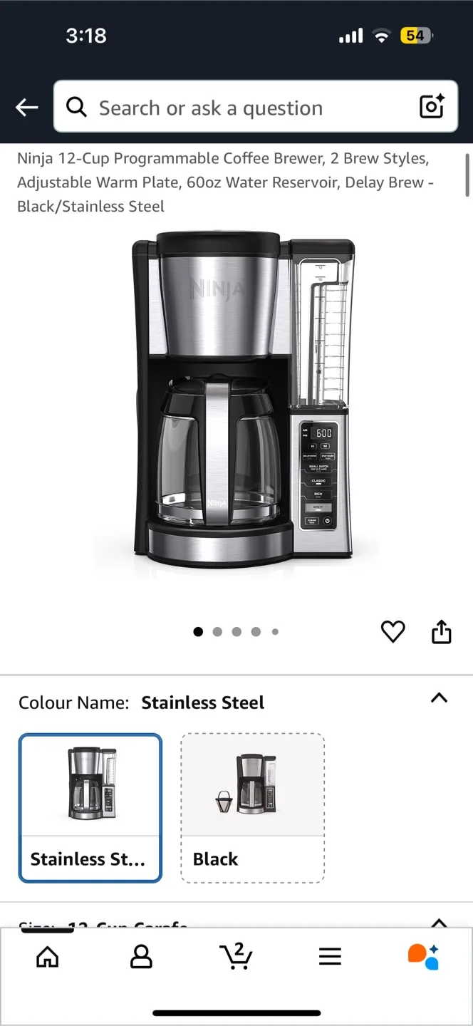 Ninja 12-Cup Programmable Coffee Brewer image indicator(2)