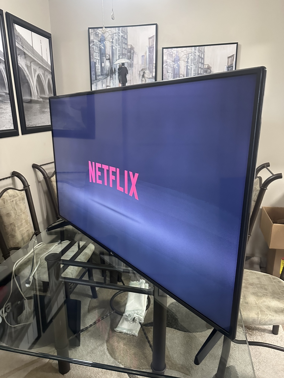 55-inch LG 4K UHD Smart TV in like-new condition