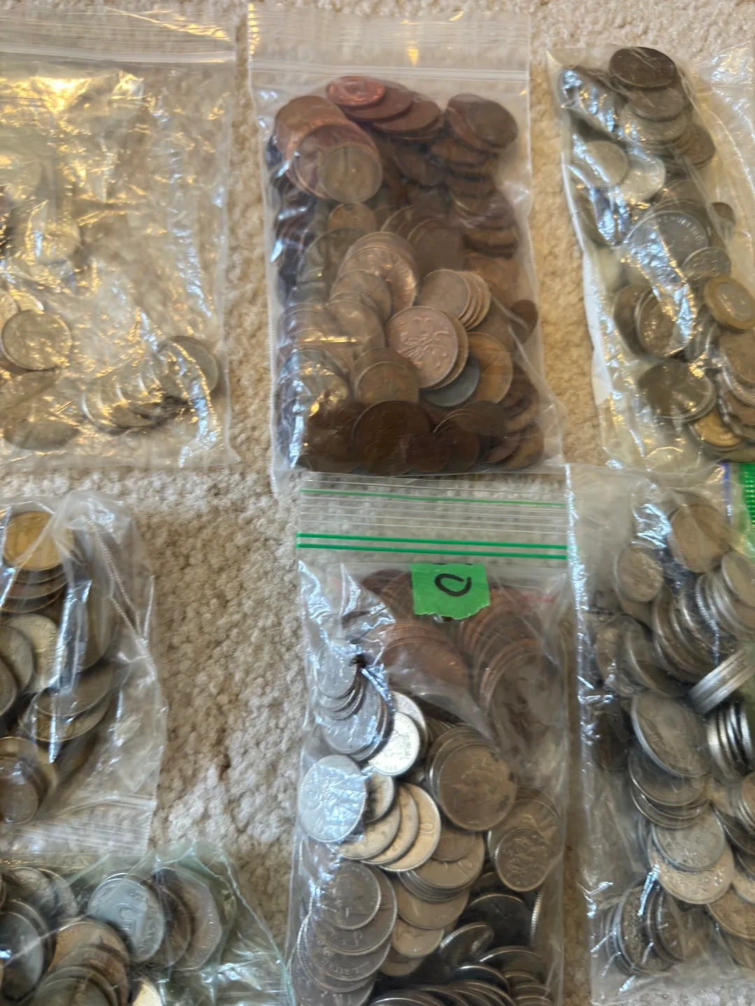 Unsorted Coins & Tokens from around the world -some vintage image indicator(6)