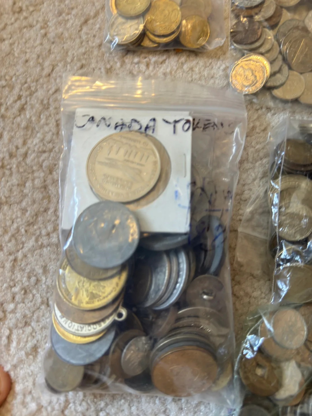 Unsorted Coins & Tokens from around the world -some vintage image indicator(5)