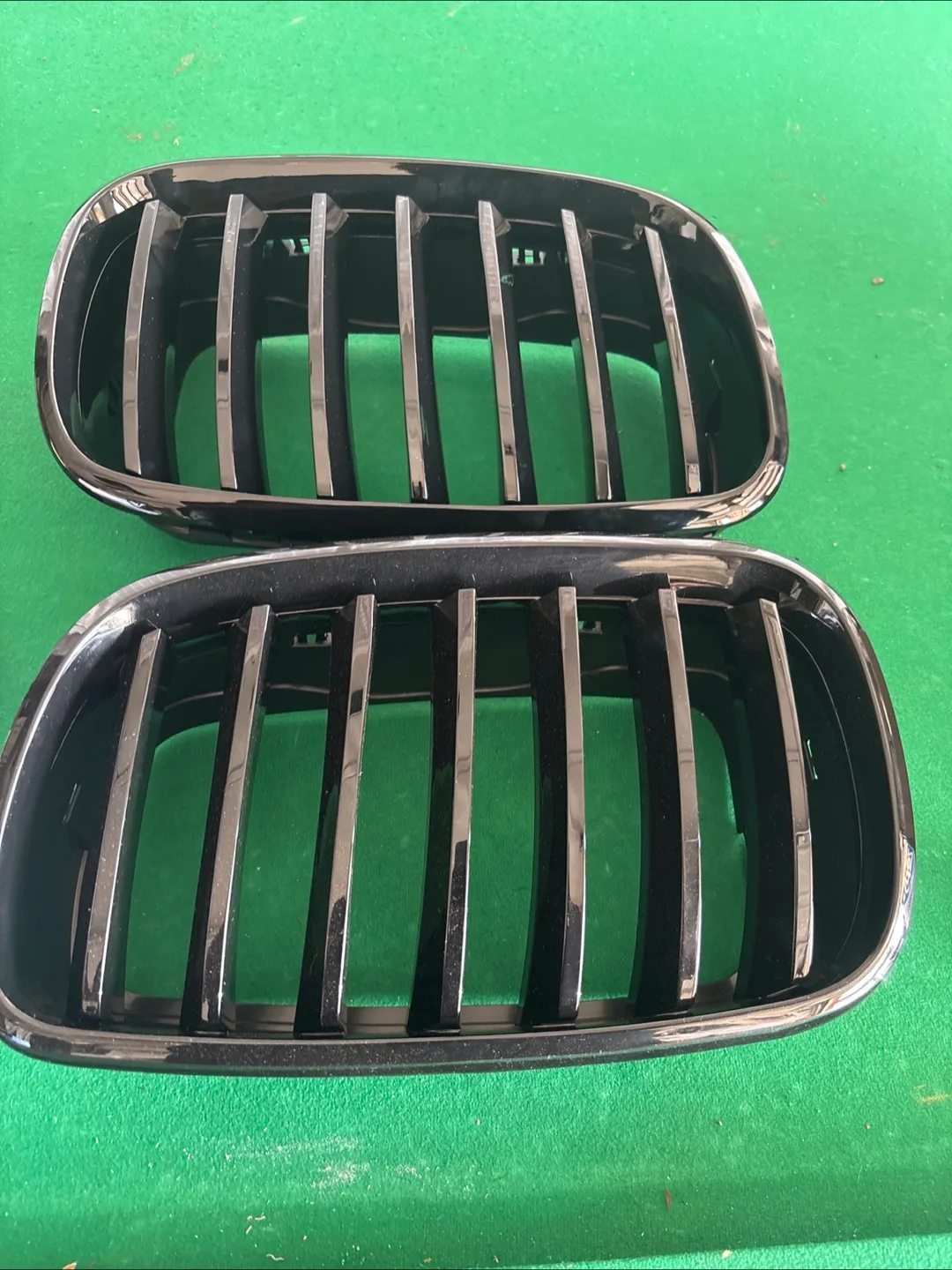 BMW Gloss Black Double Slat Kidney Grilles thumbnail