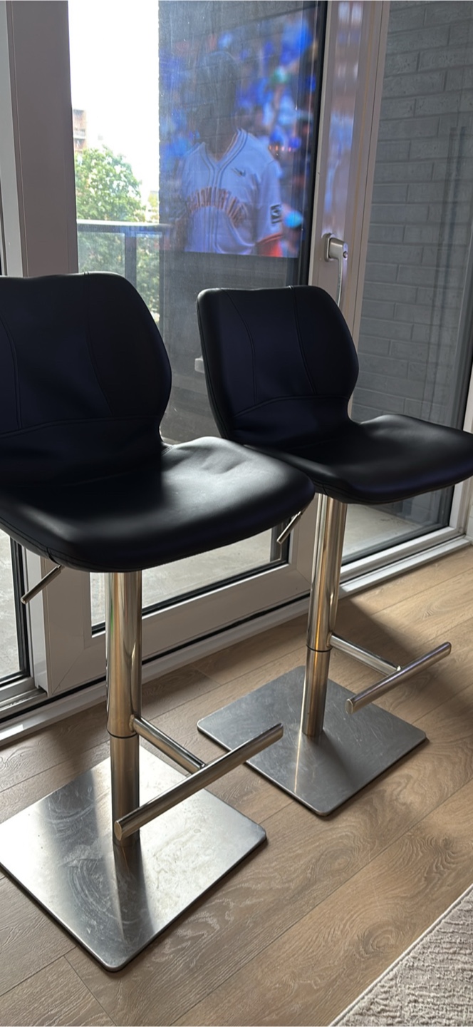 Adjustable Height Bar Stool - Black - photo 2