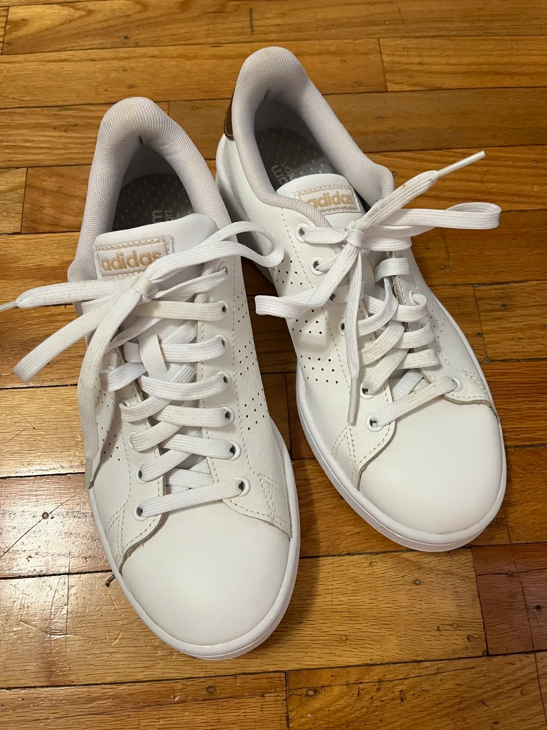 Adidas Advantage White/Bronze Sneakers thumbnail