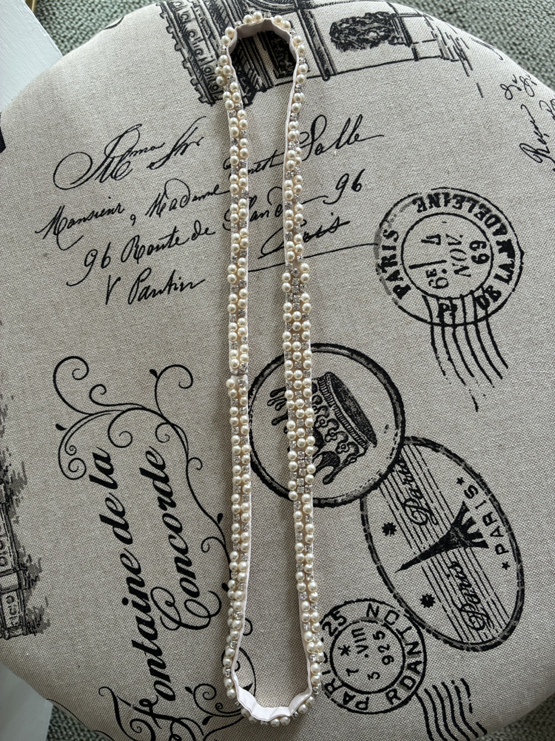 Pearl & Rhinestone Wedding Belt - photo 2