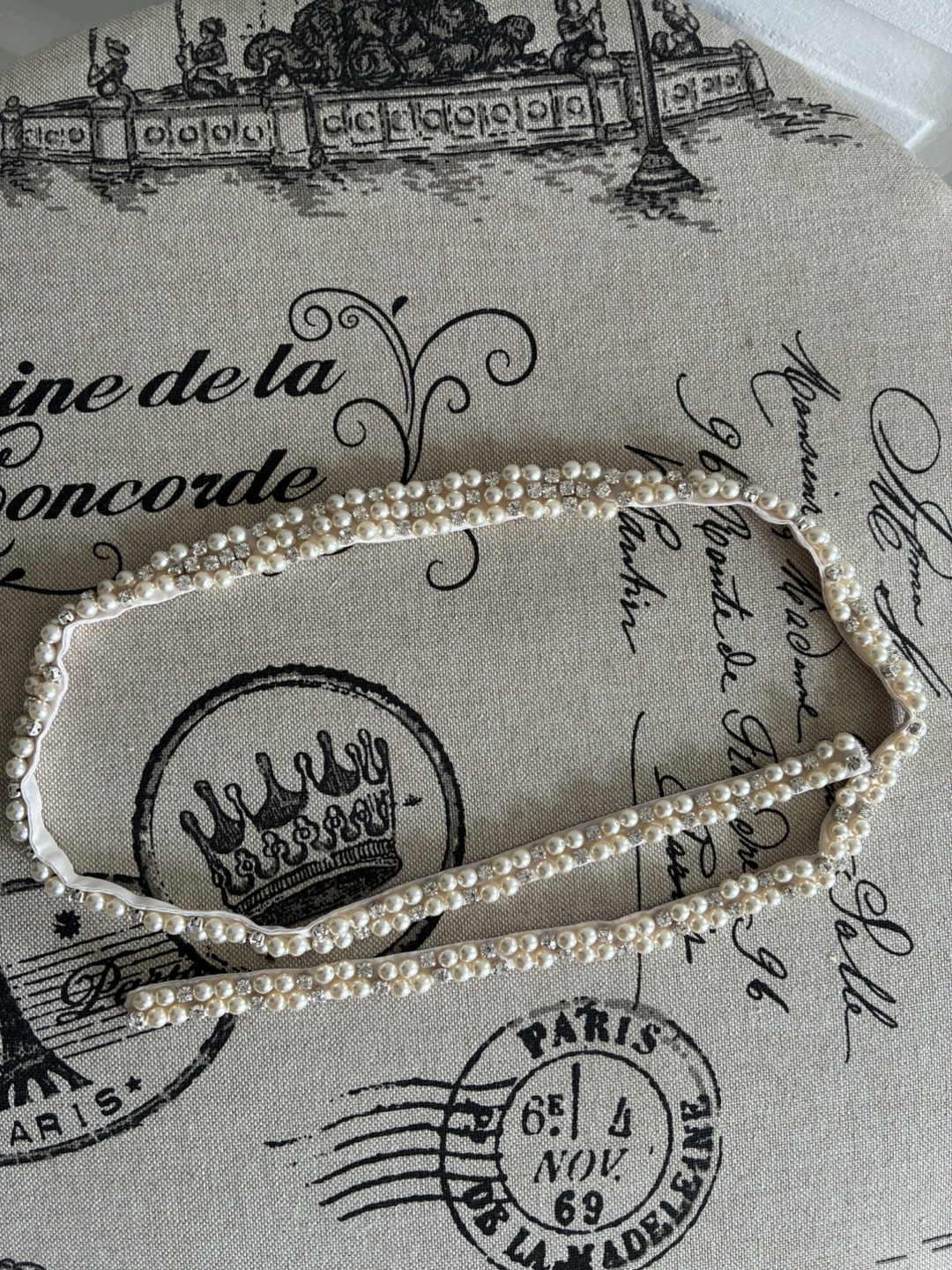 Pearl & Rhinestone Wedding Belt