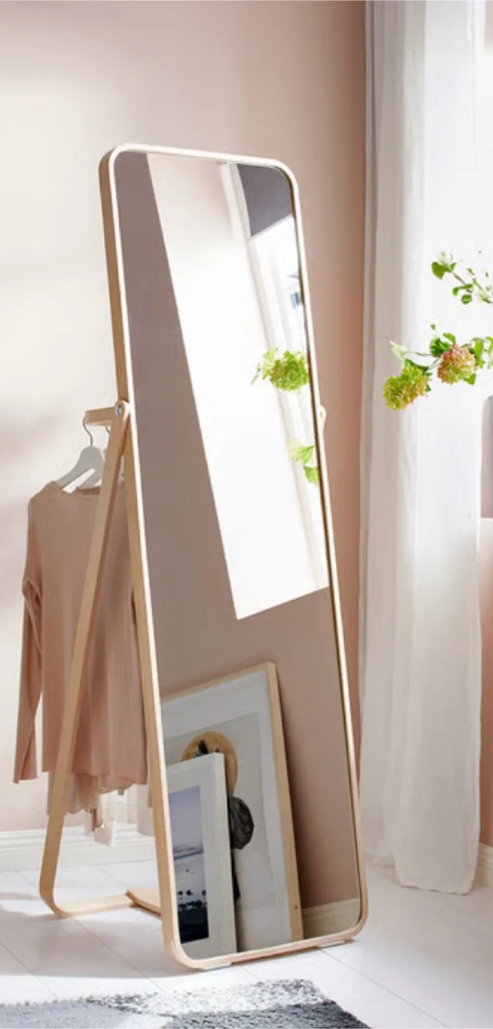 IKEA IKORNNES Standing Mirror - Ash image indicator(4)