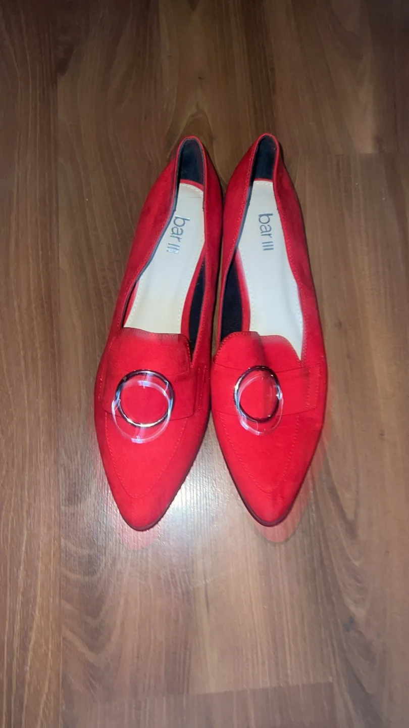 Bar III Red Loafer Flats - size 9.5 thumbnail