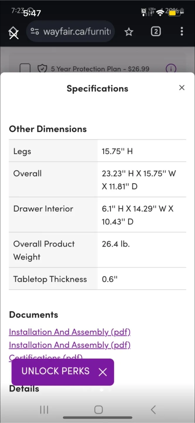SteelSide Brown Nightstands pair image indicator(2)