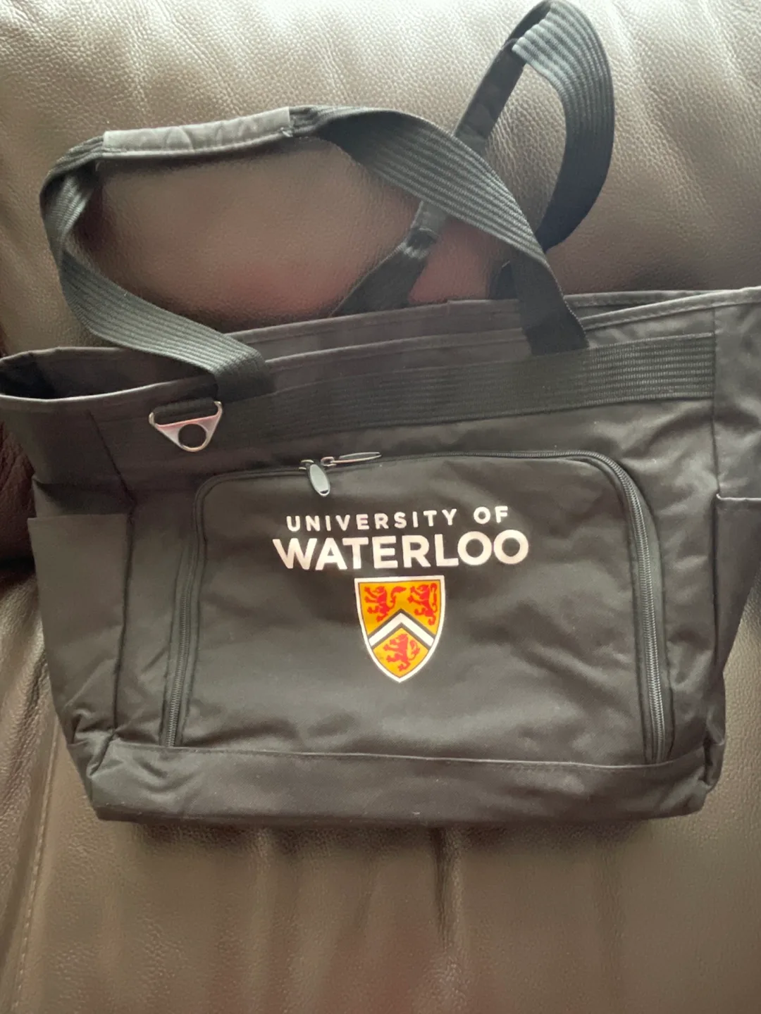 University of Waterloo Black Tote Bag