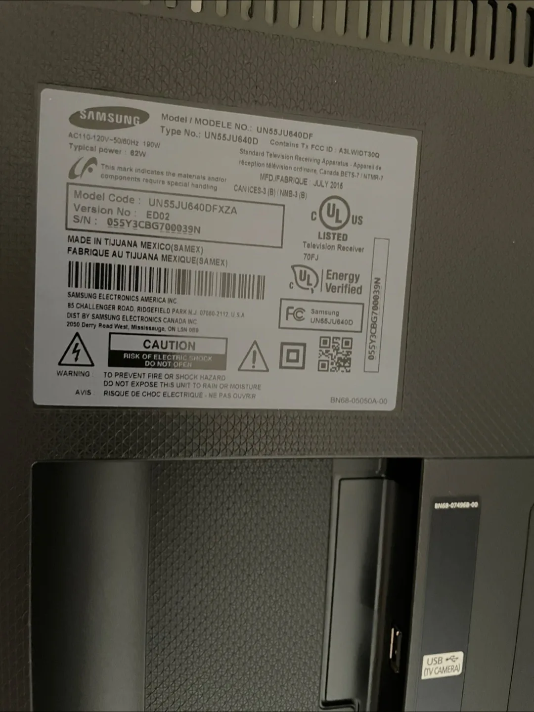 Samsung UN55JU640D 55" 4K UHD TV image indicator(2)