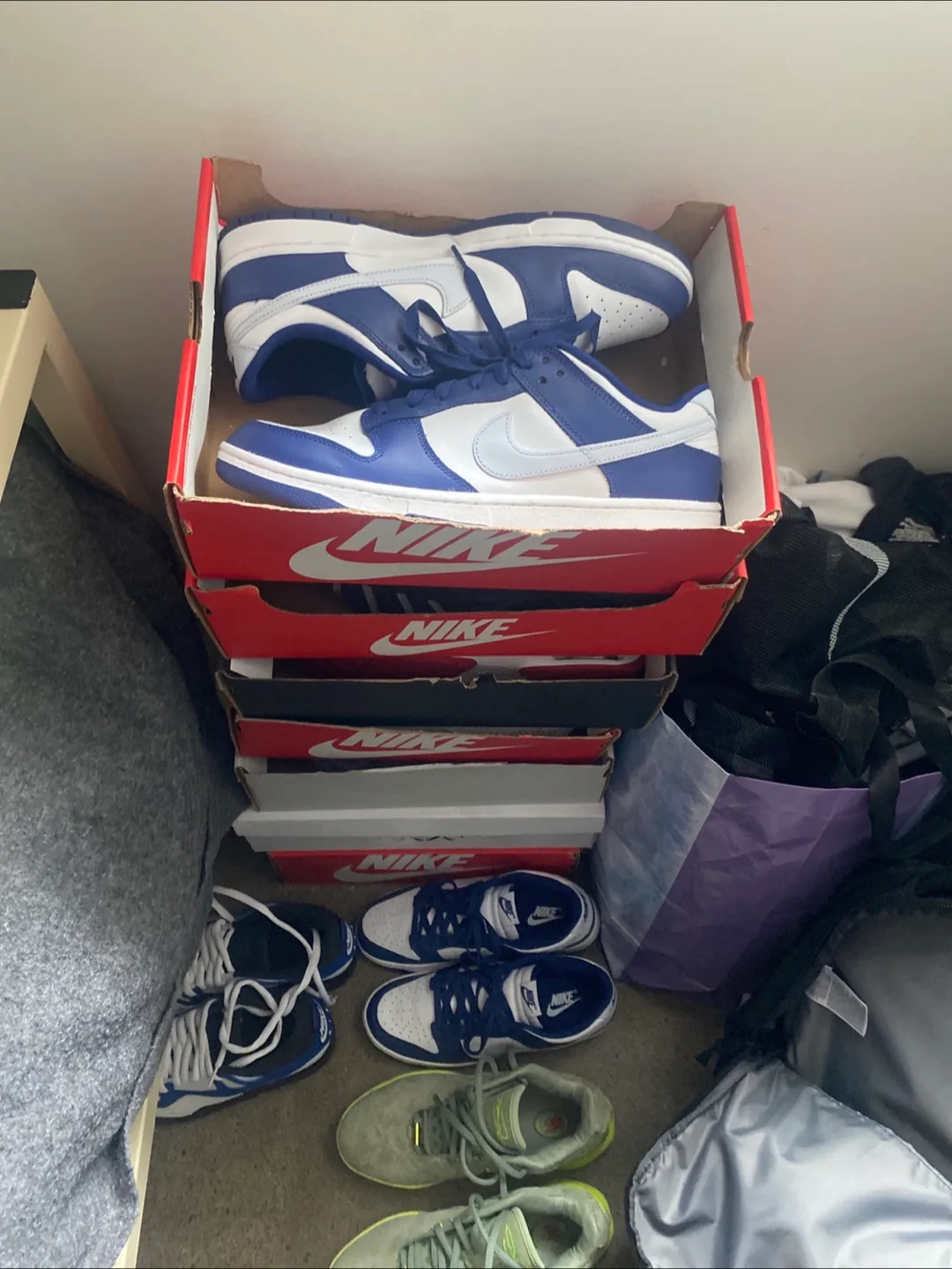 Nike Dunk Low Blue/White Sneakers thumbnail