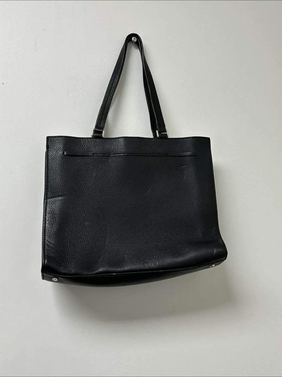 Kate Spade Black Leather Tote Bag image indicator(3)