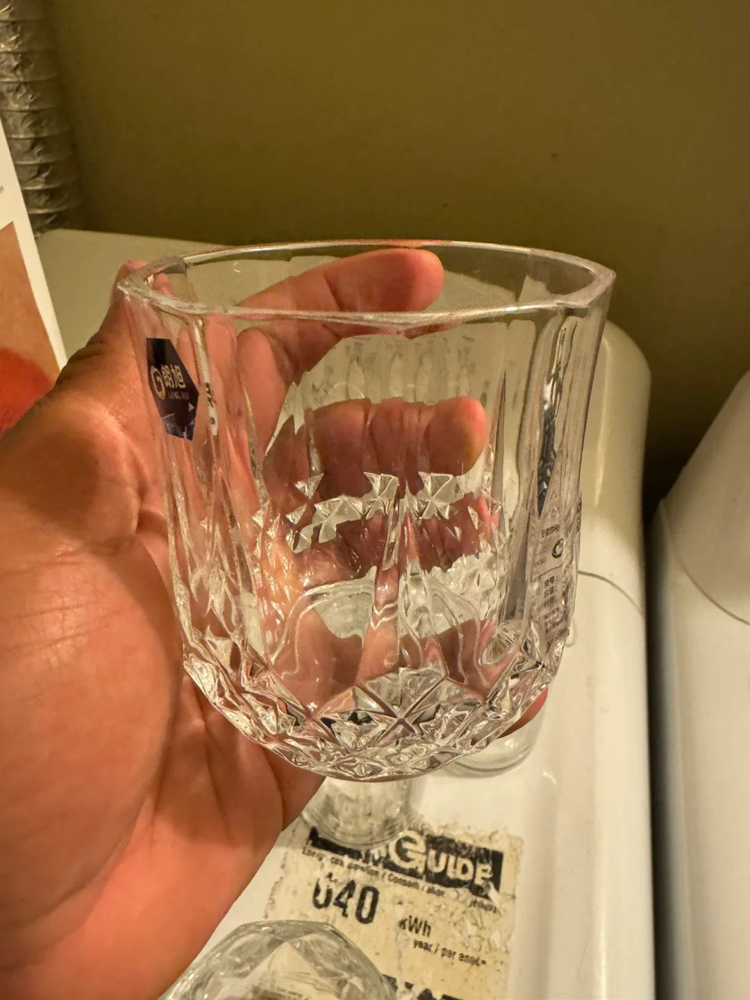 Assorted Crystal Drinking Glasses & Hangers thumbnail