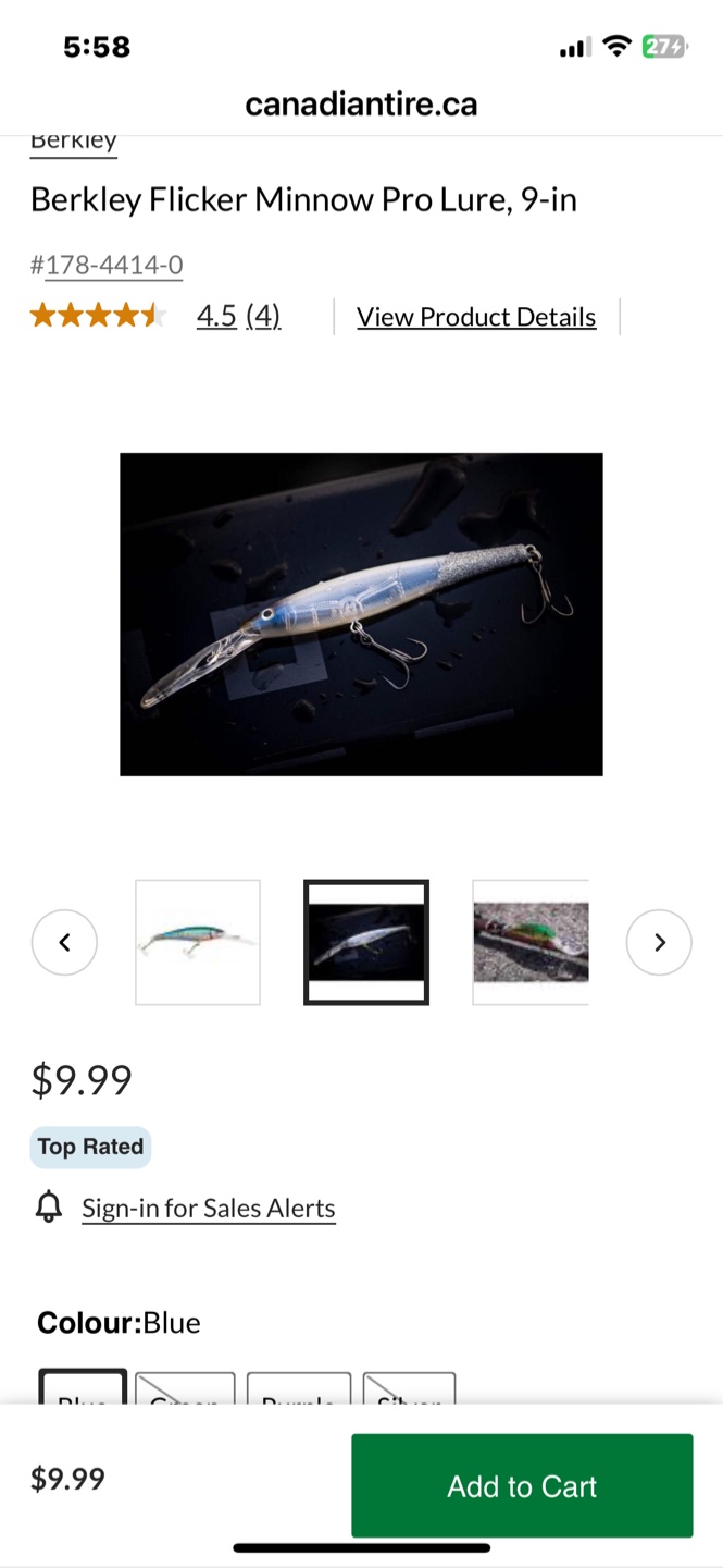Berkley Flicker Shad/Minnow Fishing Lures - New - photo 3