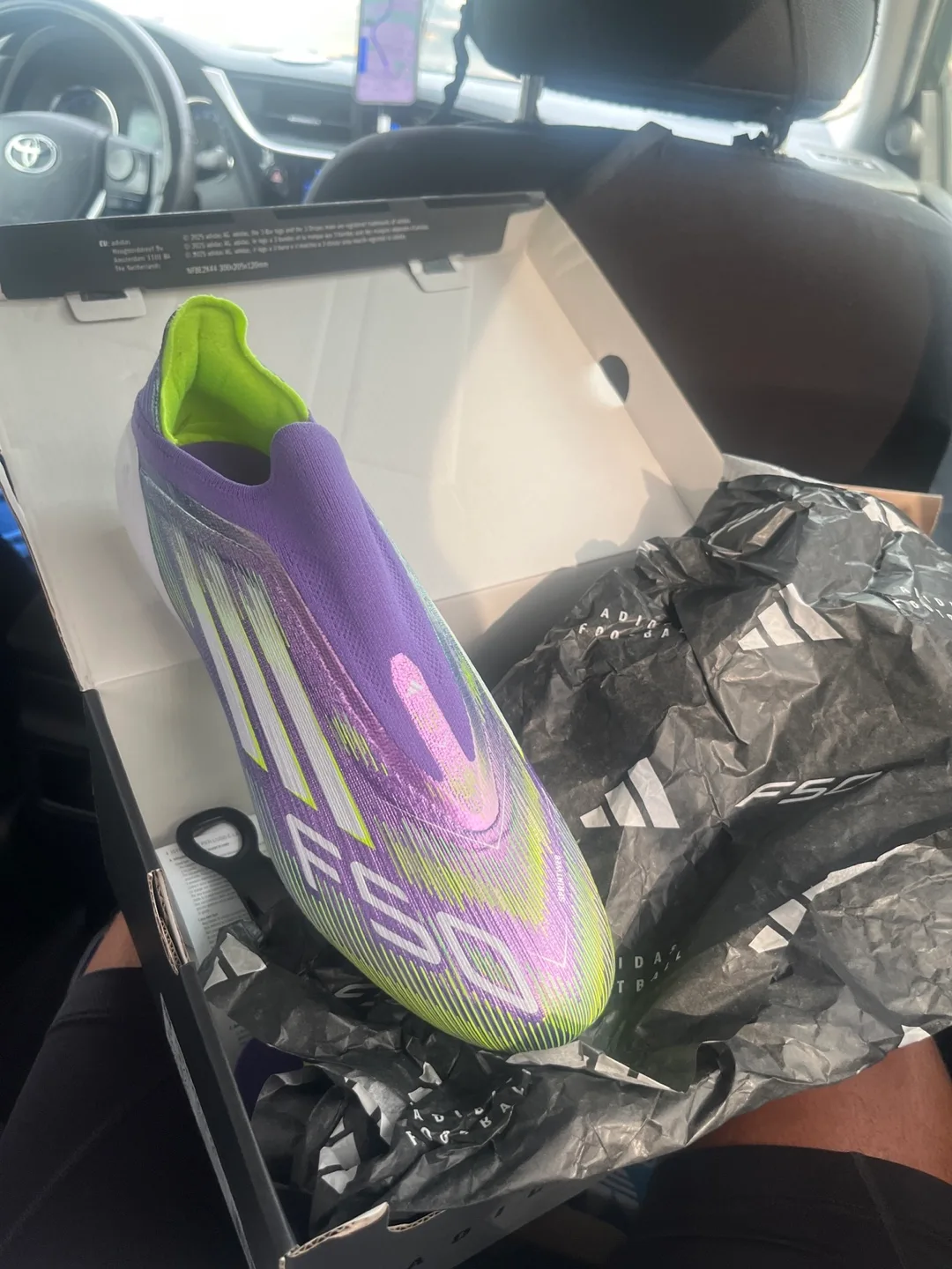 Adidas F50 Elite LL FG Purple/Green Size 9 US thumbnail