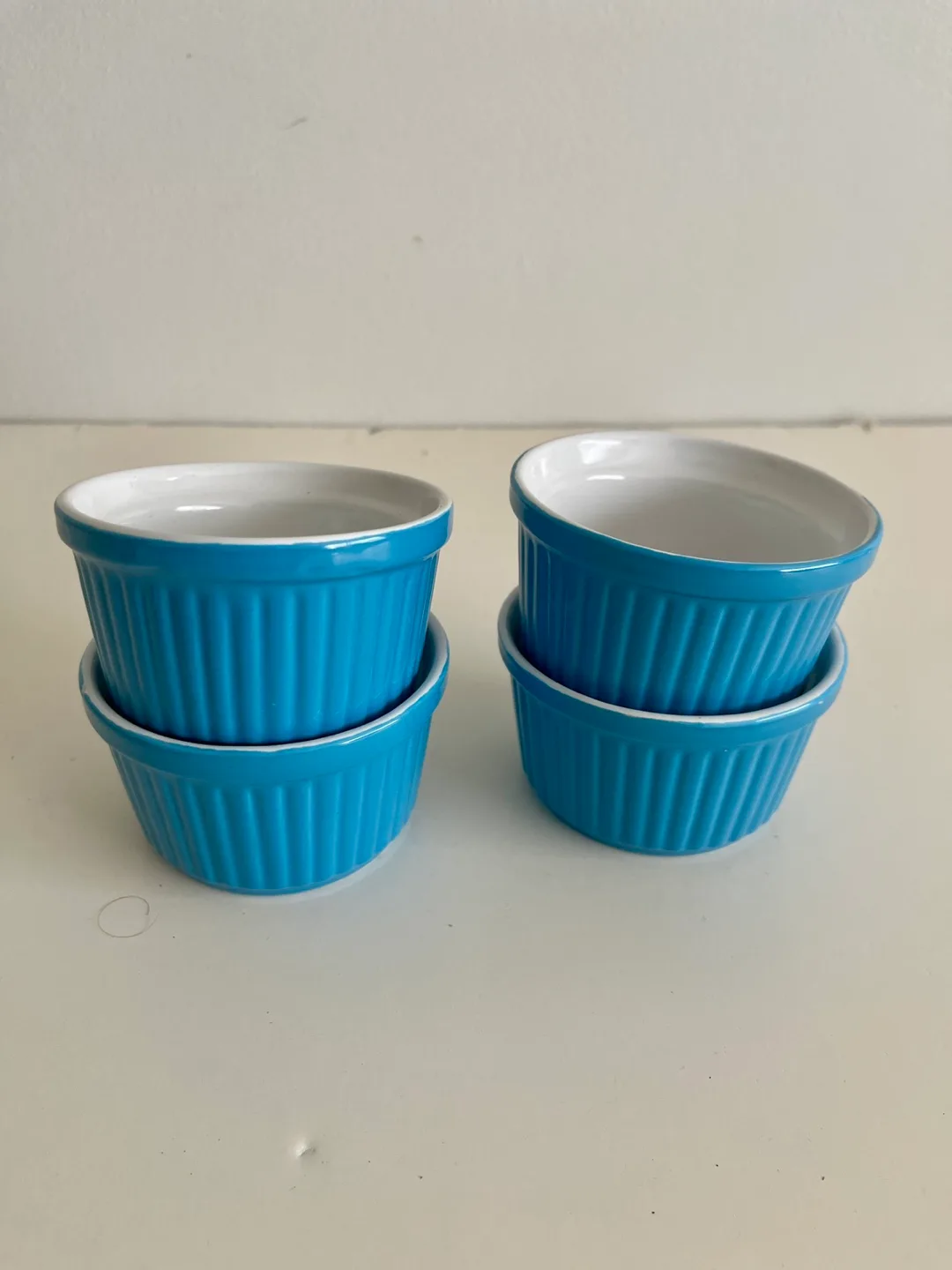 Blue Ceramic Ramekins - Set of 4 thumbnail