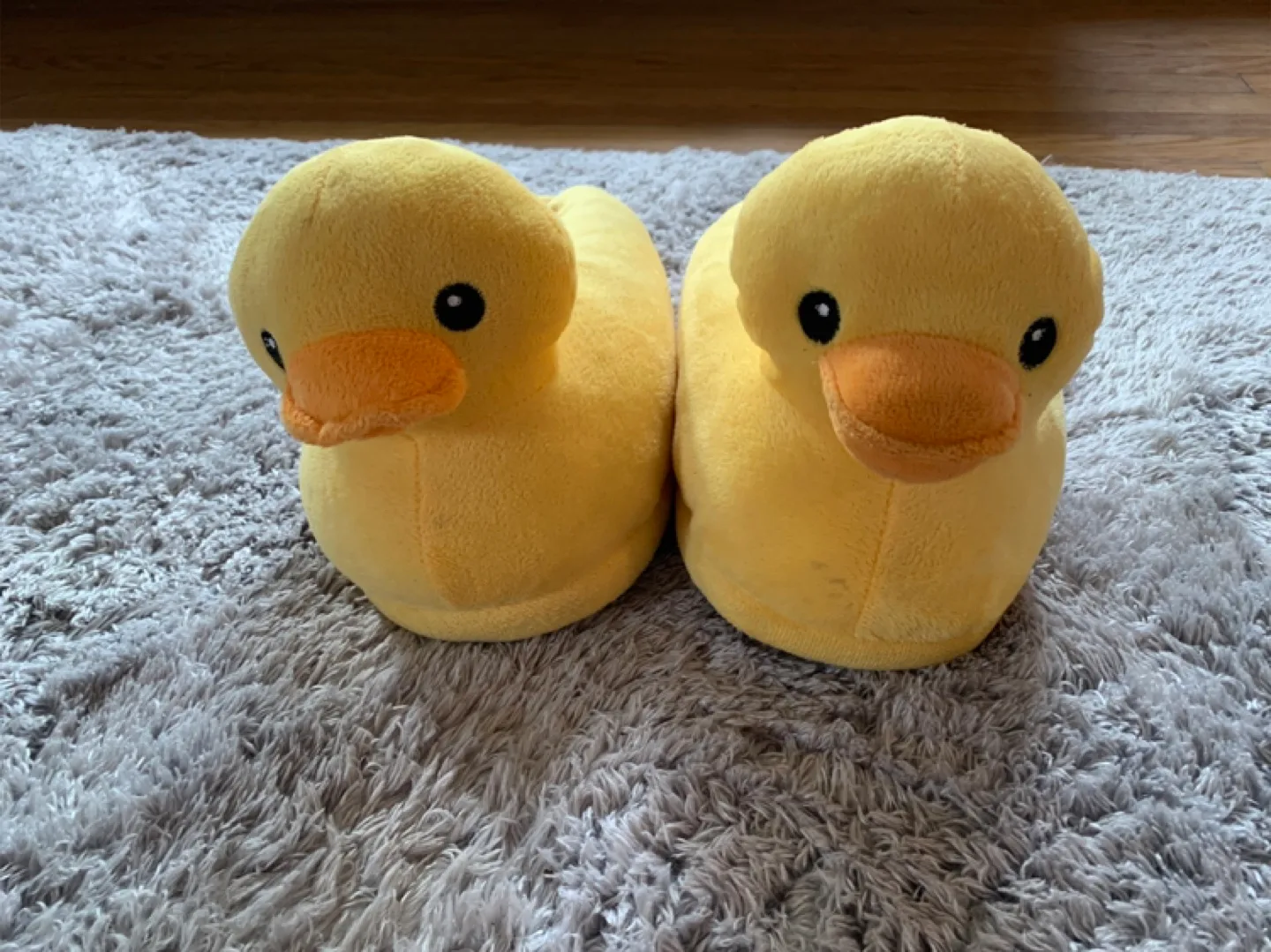 Yellow Duck Slippers size Medium thumbnail