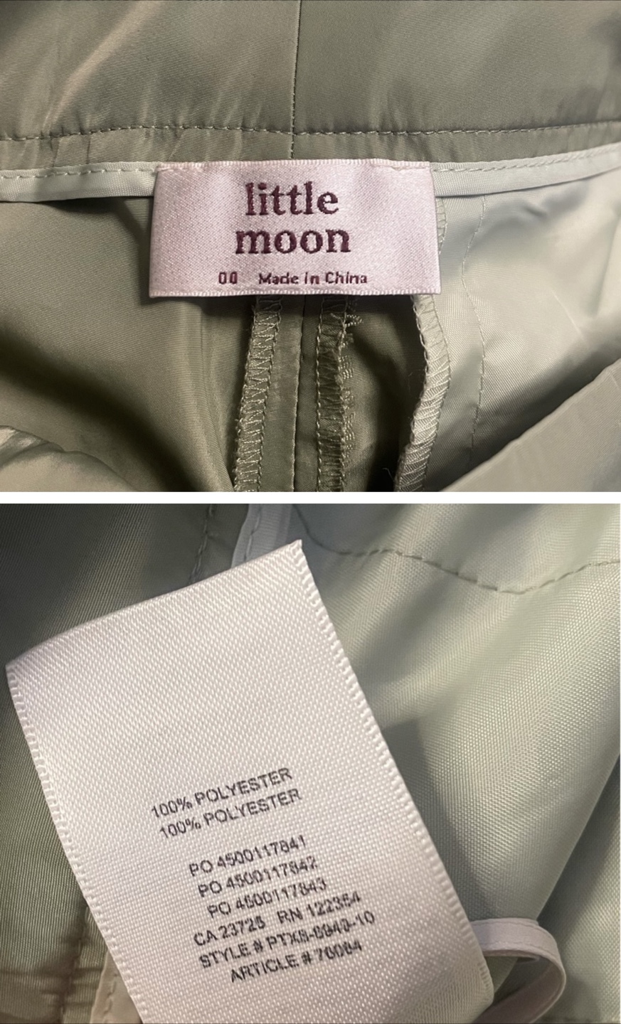 Aritzia Little Moon Olive Green Cargo Pants - Size 00 - photo 4