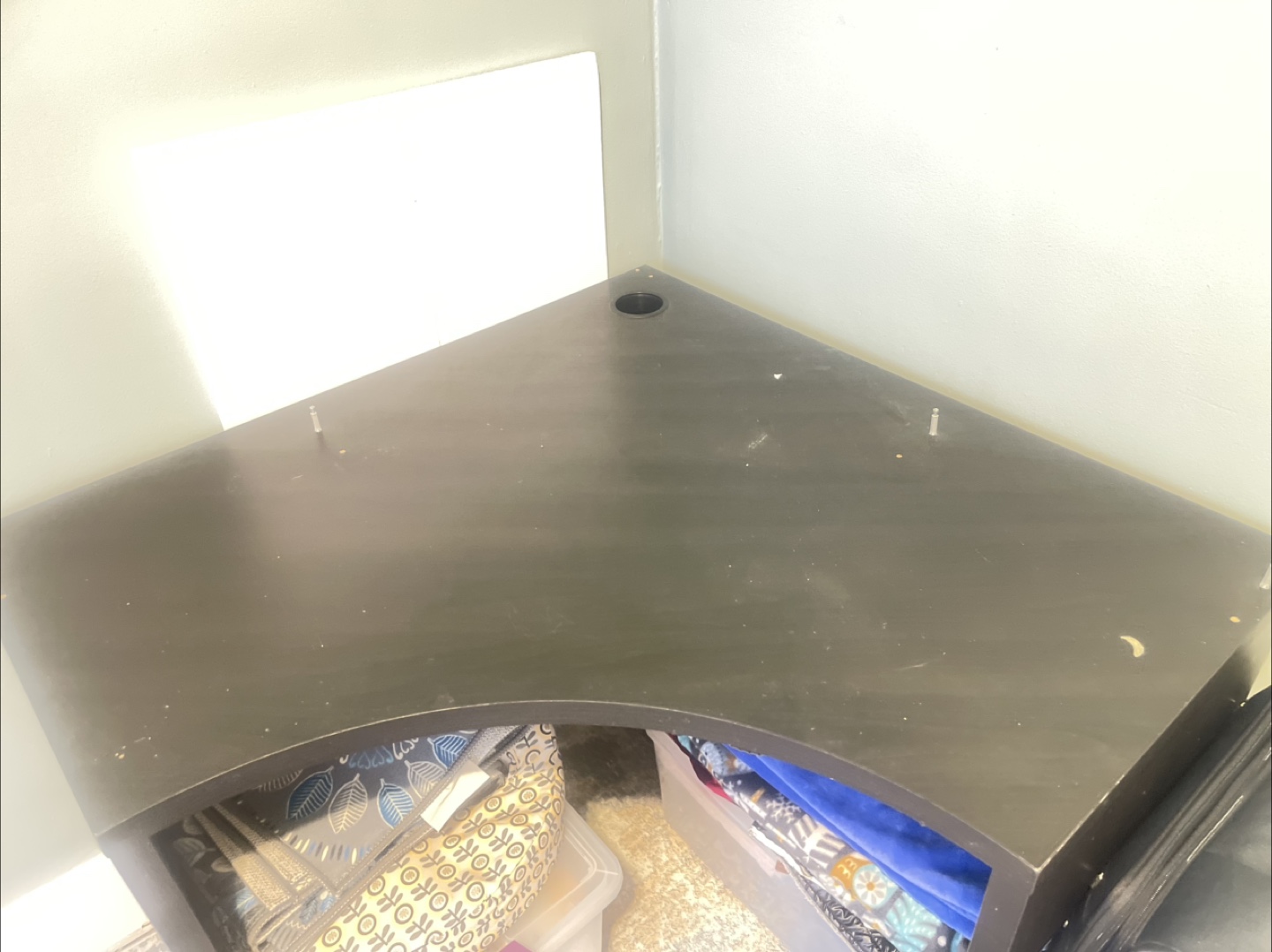 Black Corner Desk