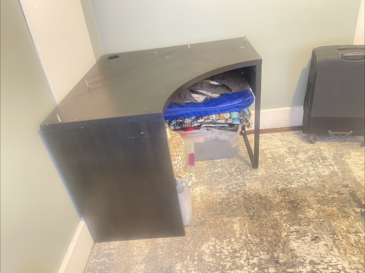 Black Corner Desk - photo 2