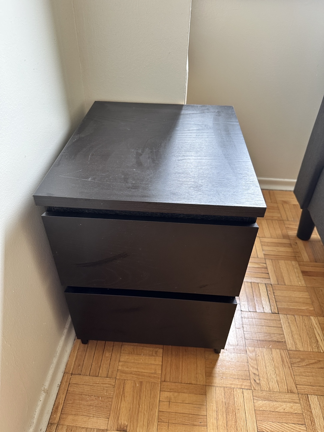 IKEA Black-Brown 2-Drawer Chest