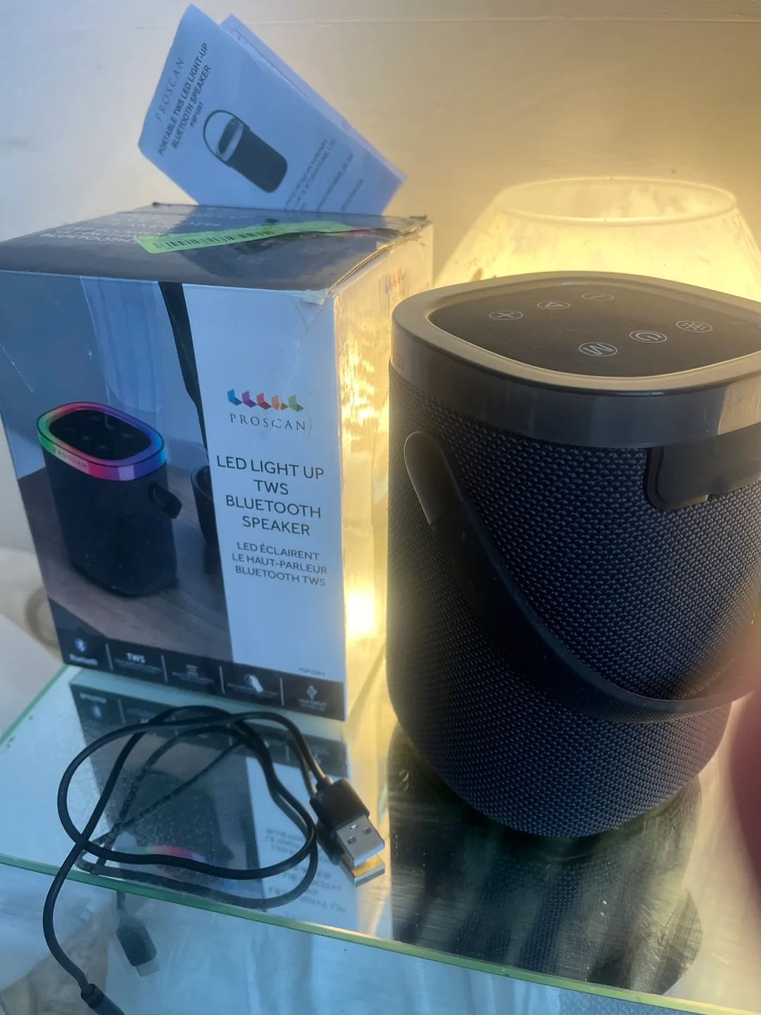 Proscan LED Light Up Bluetooth Speaker thumbnail