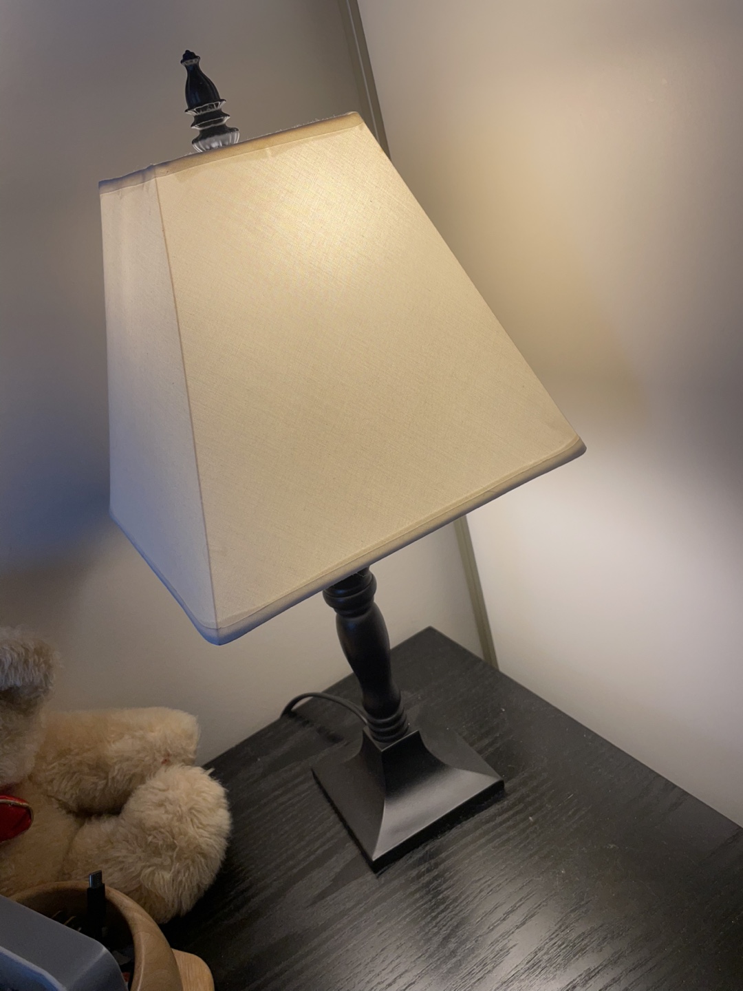 Table Lamp with Square Shade
