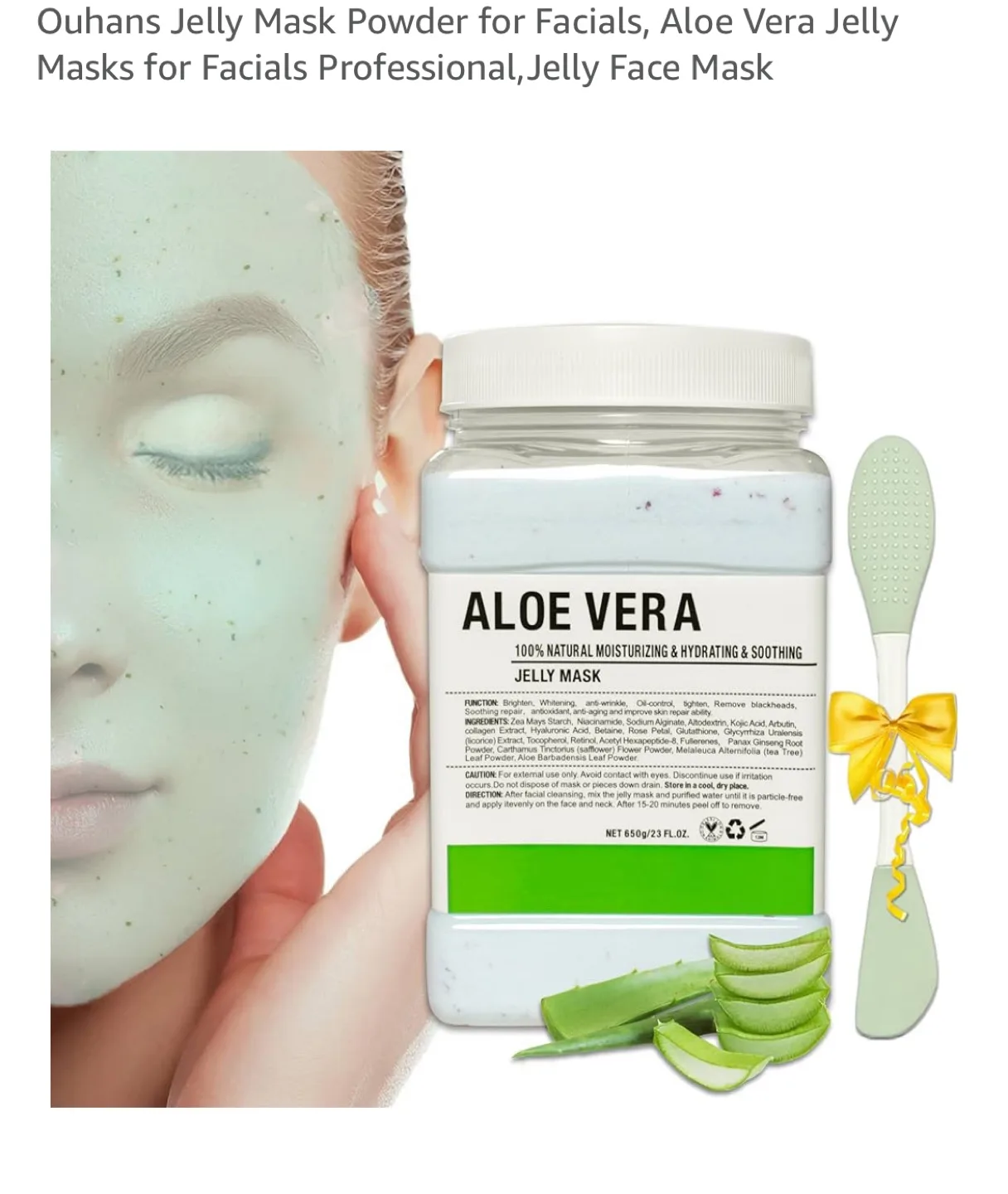 🇨🇦Aloe Vera Jelly Mask Powder for Facials thumbnail