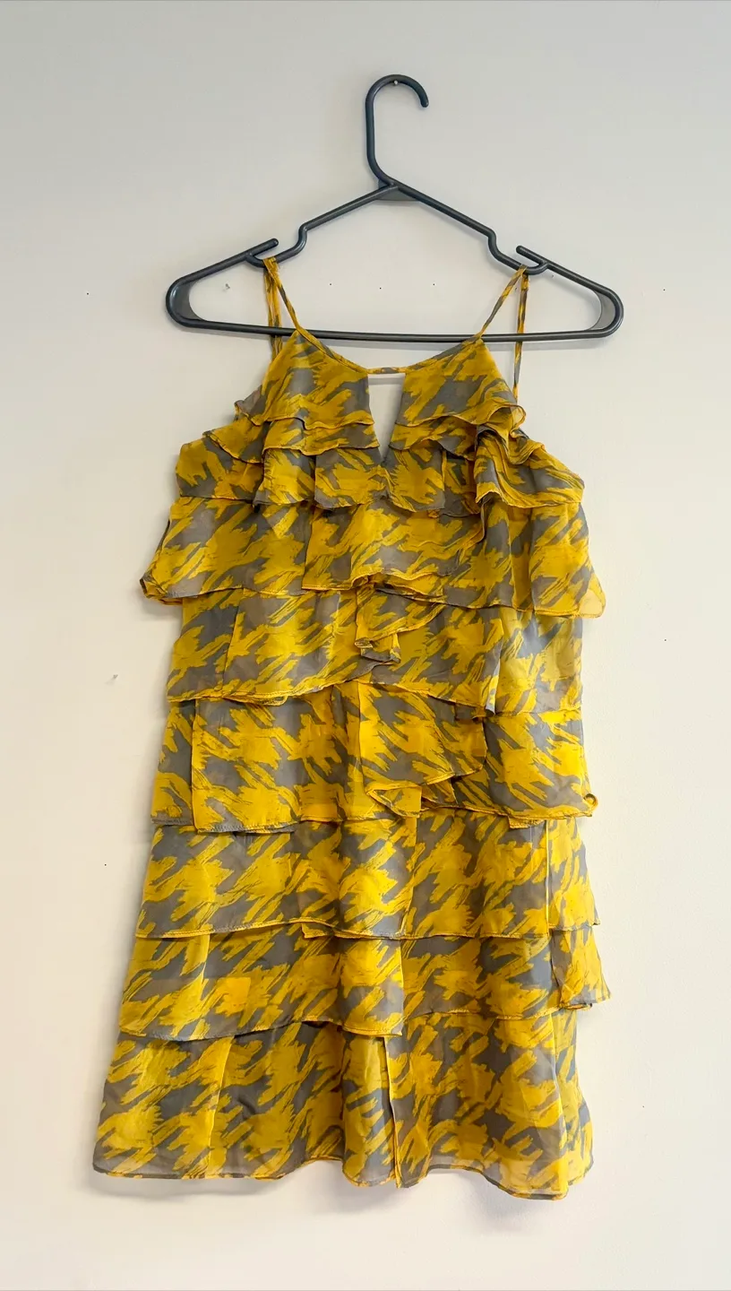 Ruffled silk dress ! thumbnail