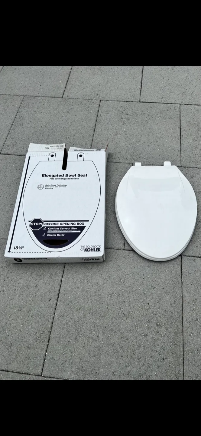 Kohler Elongated Bowl Seat - White thumbnail