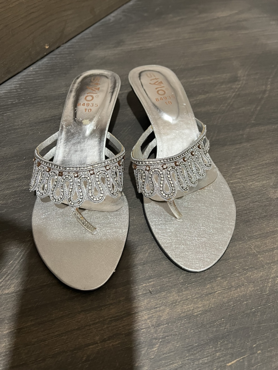 Stylo Silver Heels - Size 9