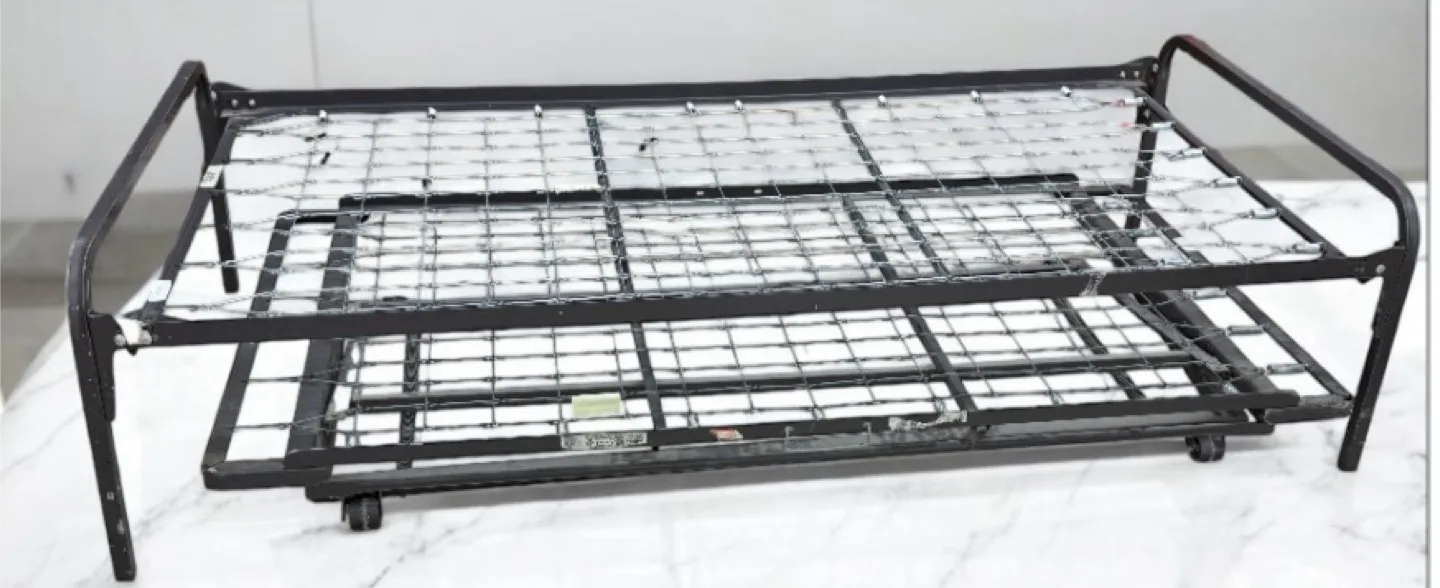 Twin Metal Bed Frame with Twin Size trundle thumbnail
