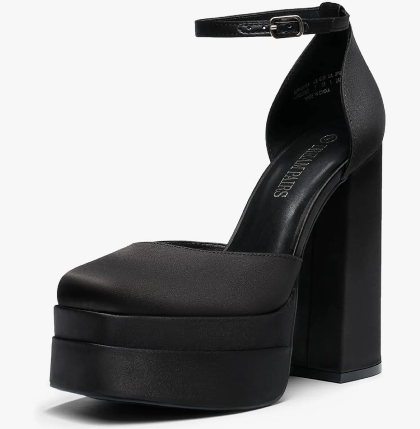 Dream Pairs Black Platform Heels - Size 9 thumbnail