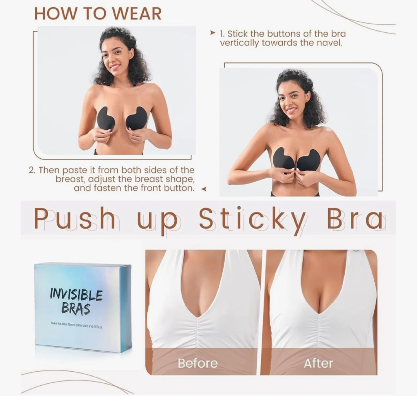 Invisible Bra - Sticky Push Up Bra 🇨🇦 image indicator(3)