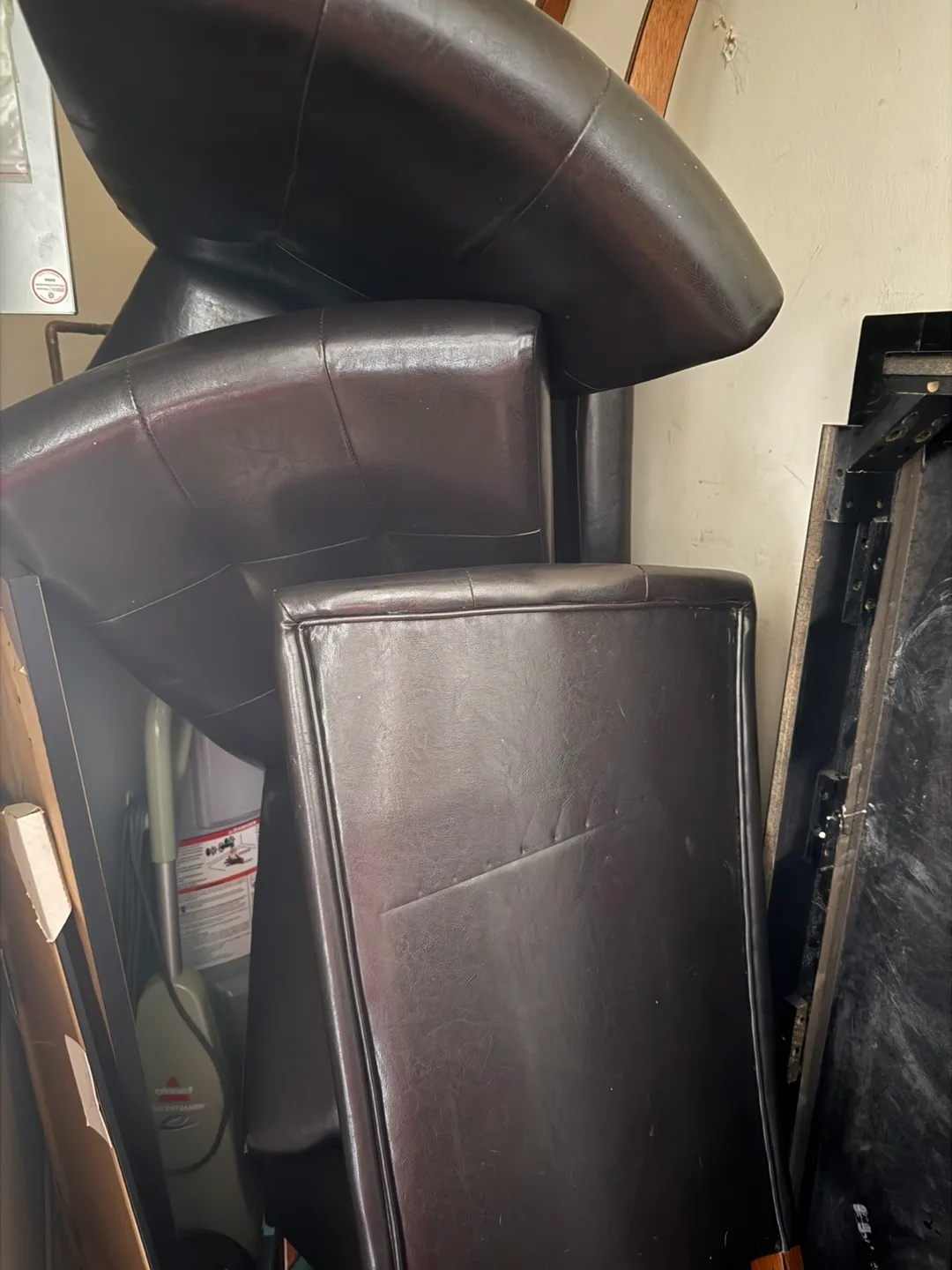 Brown Marble Dining Table with 4 Chairs image indicator(6)