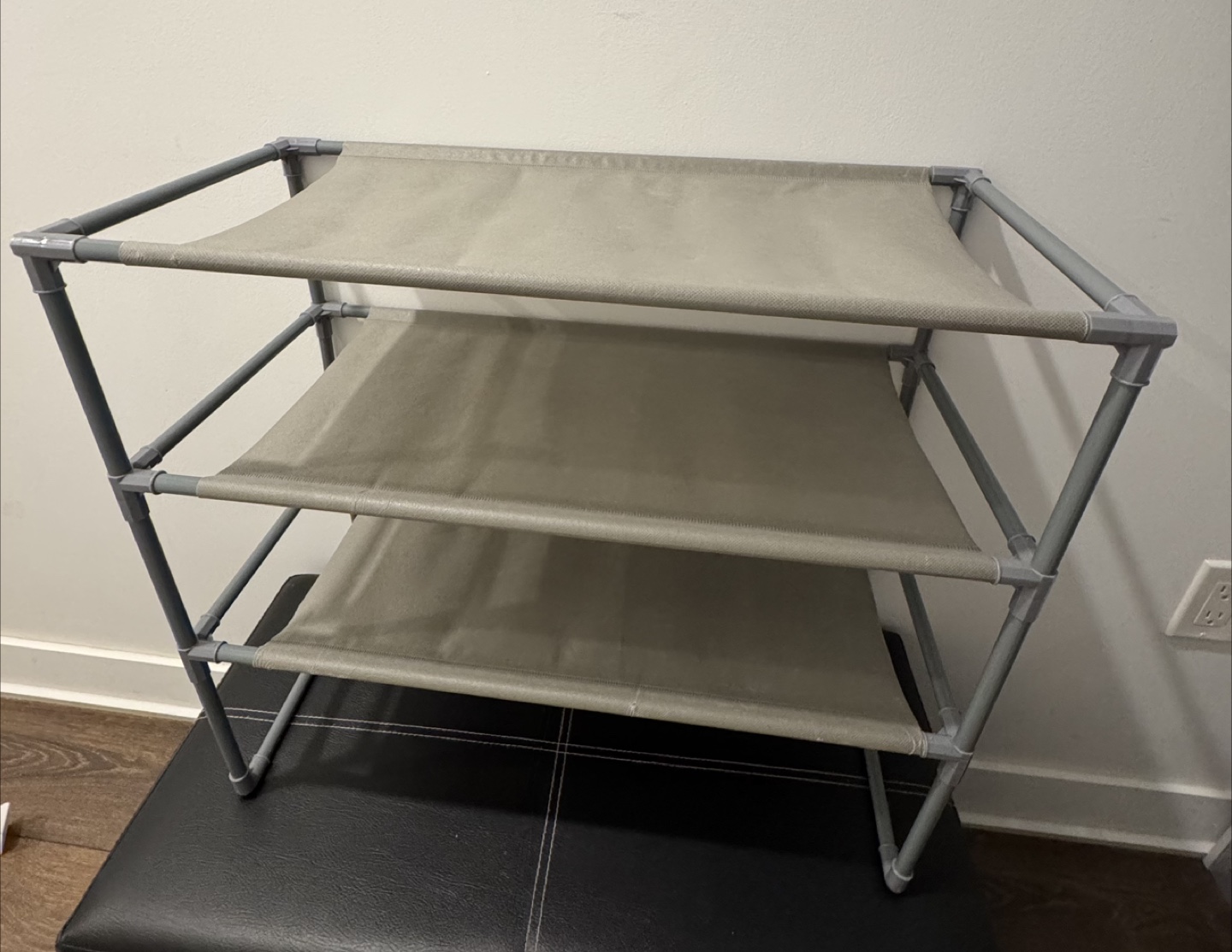 3-Tier Shoe Rack - Grey