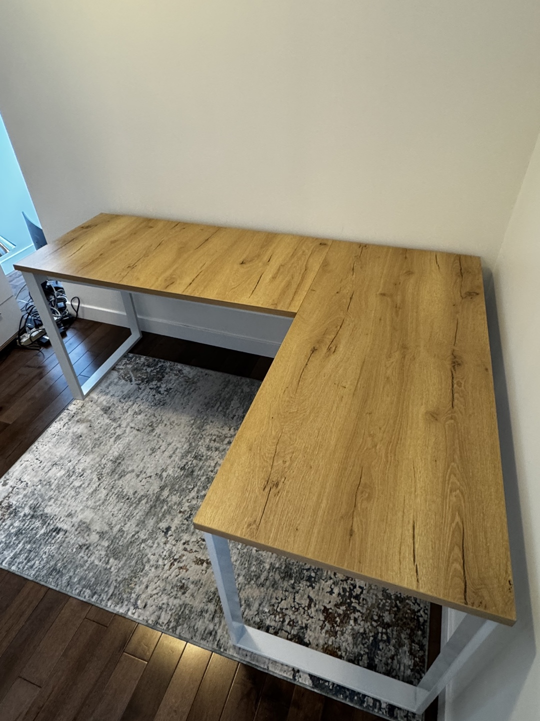 STRUCTUBE MICK reversible L-Shaped Desk with White Frame - photo 2