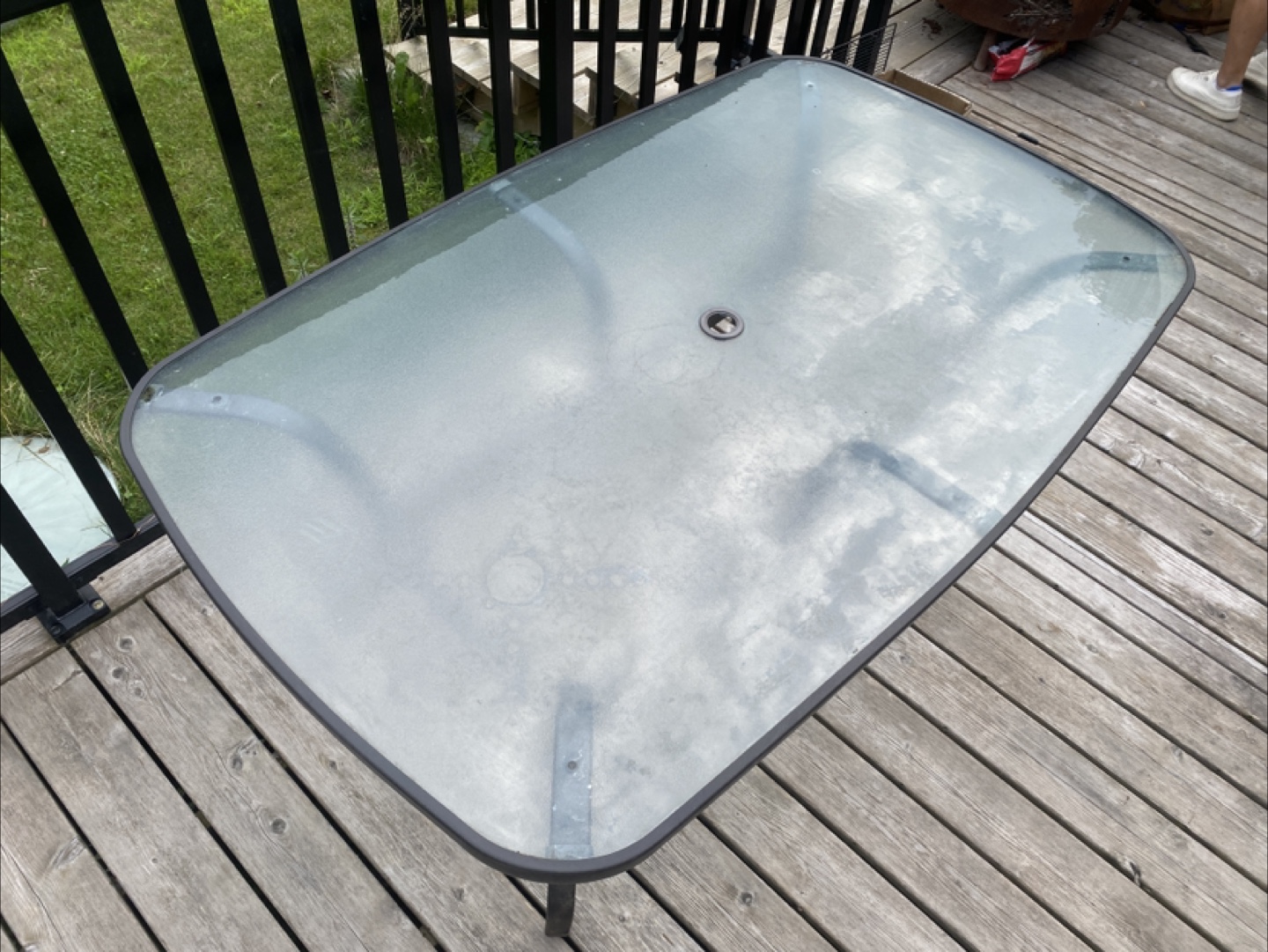 Glass Patio Table in Great Condition (CAN DELIVER) - photo 3