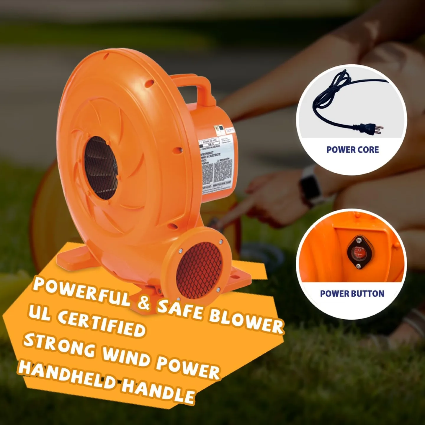 ACTION AIR Inflatable Bounce House w Slide for Wet + Dry image indicator(6)