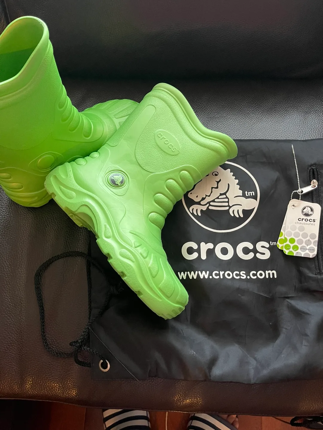 Crocs Kids' Handle It Rain Boot - Size 10 - Green