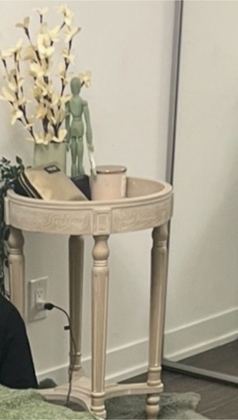 Round Accent Table - Beige (70.00 ) need to seek by Thursday