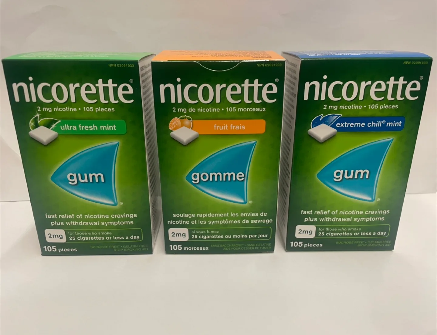 Assorted Nicorette Gum thumbnail