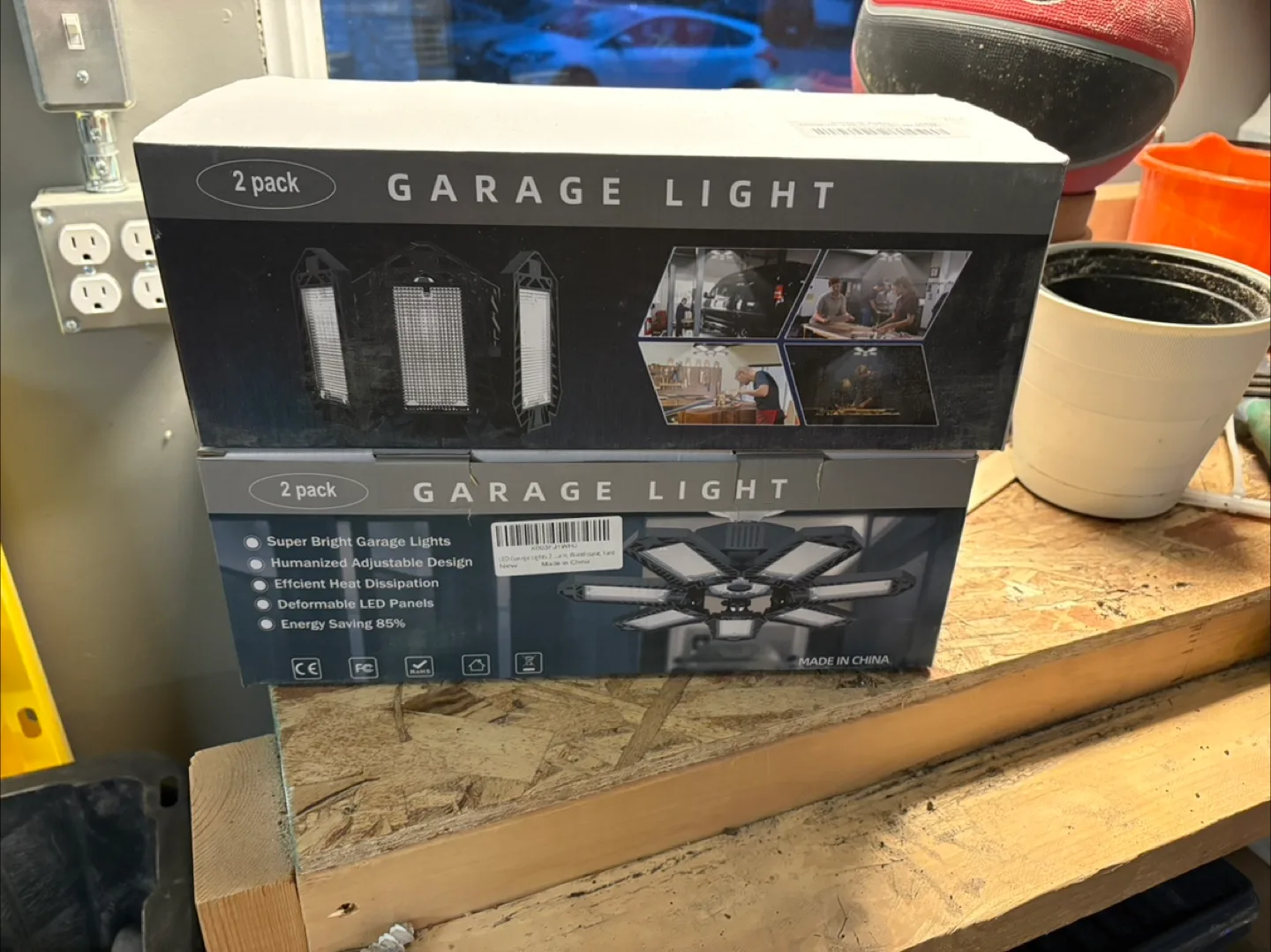 2-Pack Garage Lights - Super Bright LED thumbnail