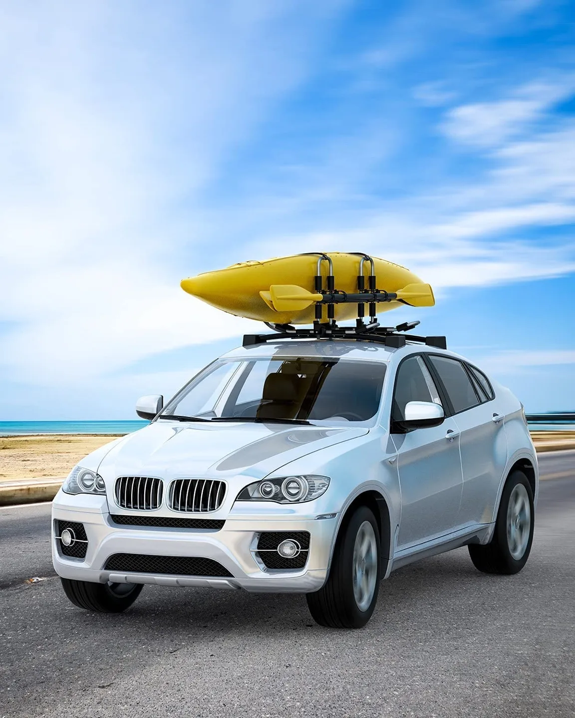 Sportneer Kayak Car Rack for 2 Kayaks 2 in 1 Folding image indicator(6)