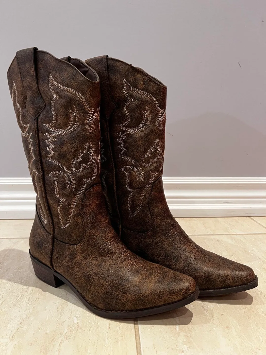 Brown Western Cowboy Boots thumbnail