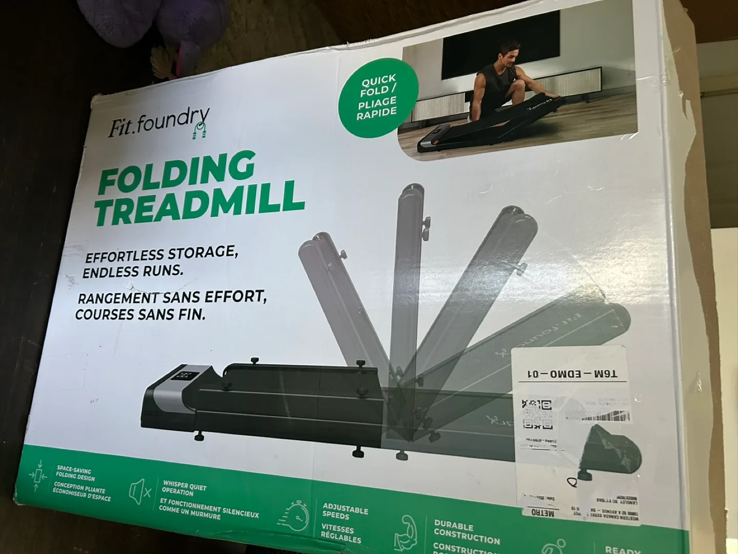 Fit Foundary Folding Treadmill thumbnail